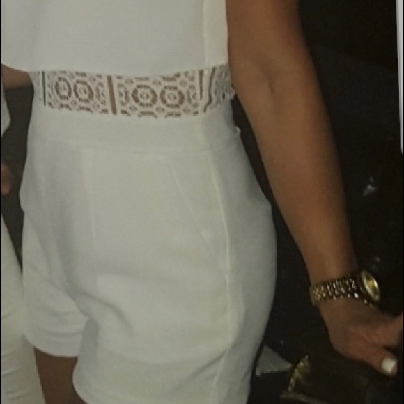 Marciano white lace romper - Picture 9 of 11